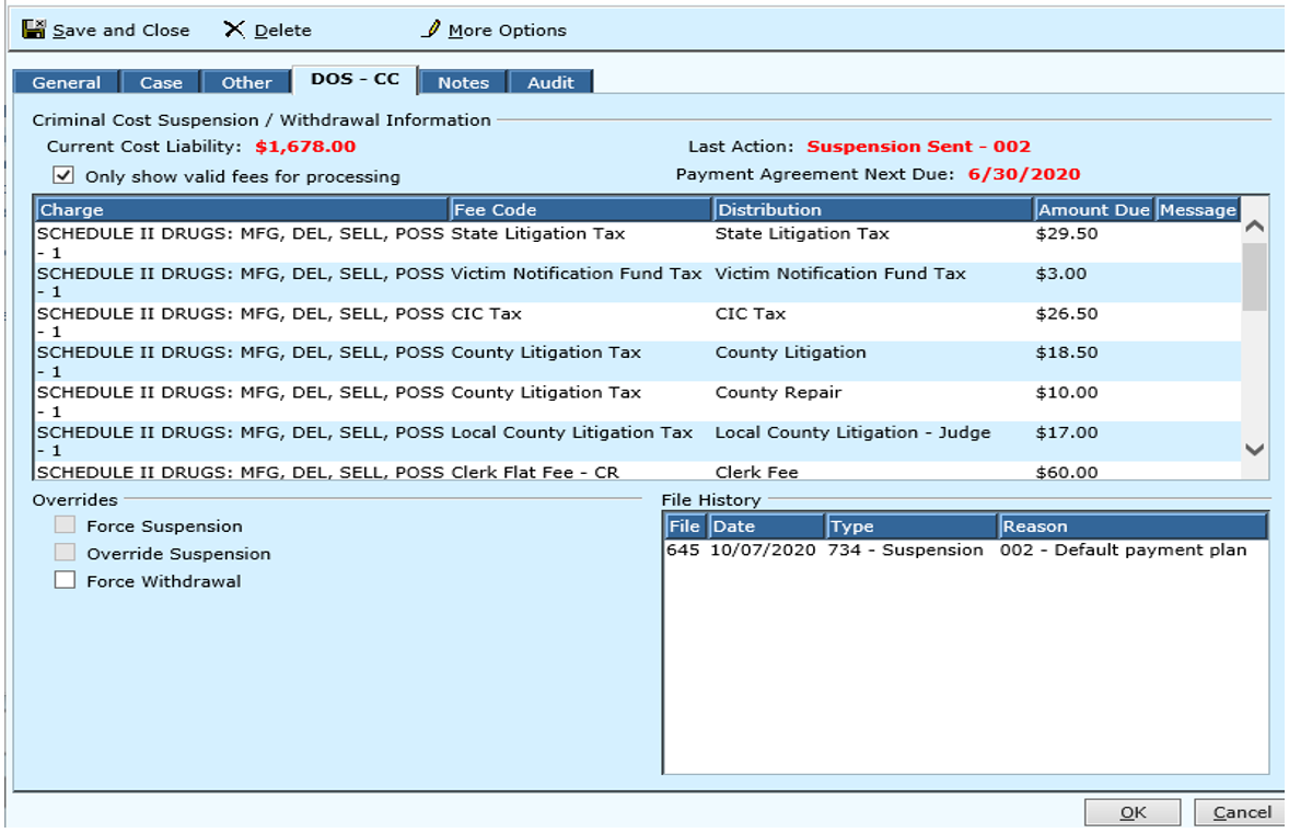Department of Safety-DOS CC Files